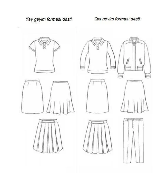 Şagirdlərin yeni geyim formaları təsdiqləndi - FOTO