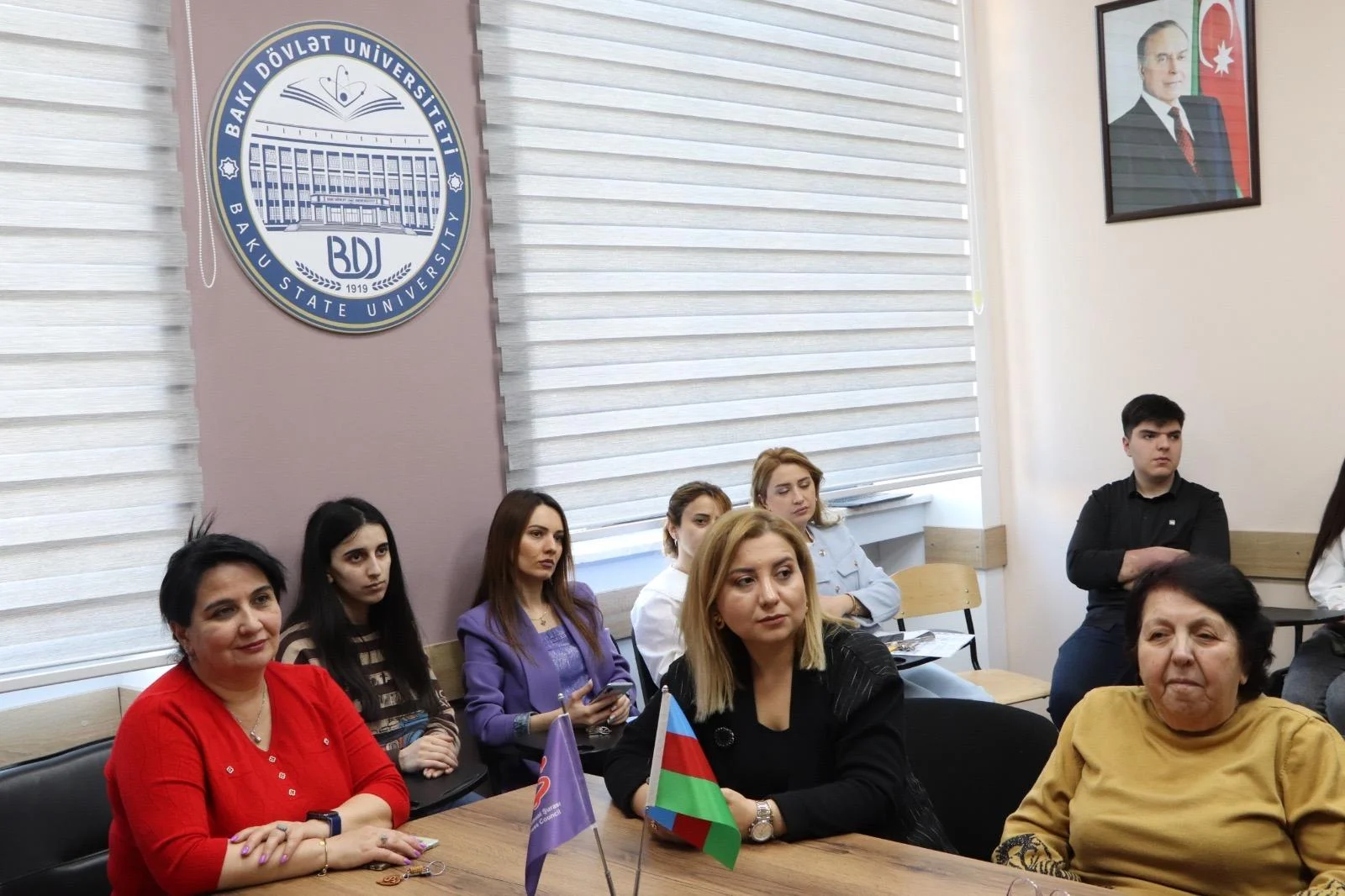 Jurnalistika fakültəsində Qənirə Paşayeva işığı - FOTOLAR