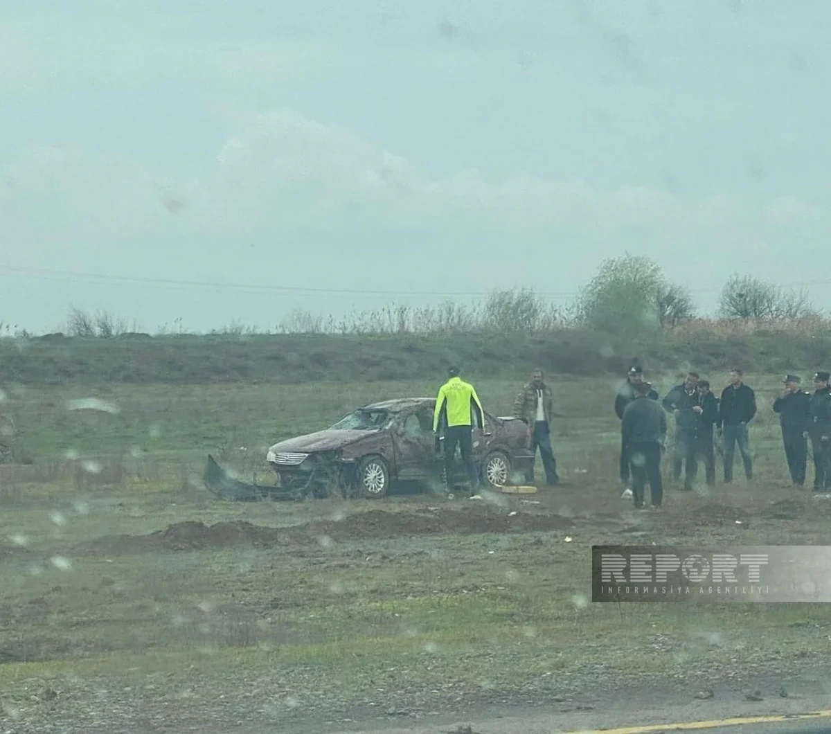 Biləsuvarda yol qəzasında 4 nəfər xəsarət alıb