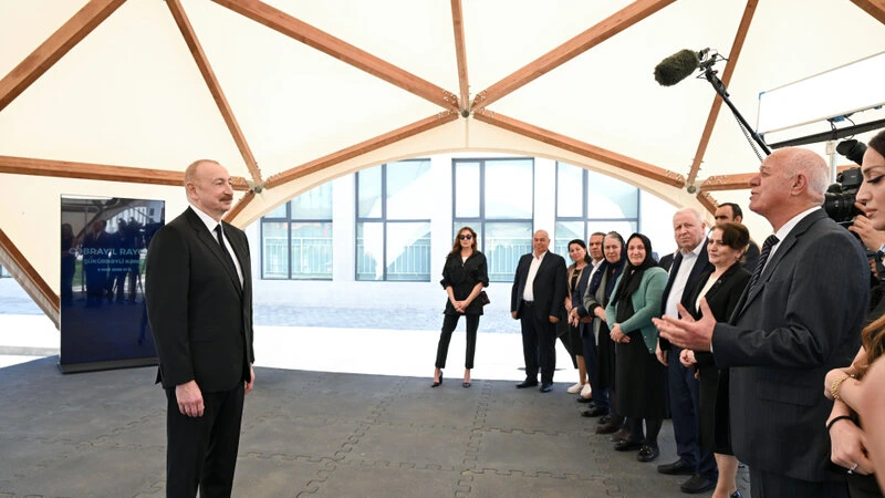 Prezident: Şükürbəyli kəndi tamamilə yenidən qurulub