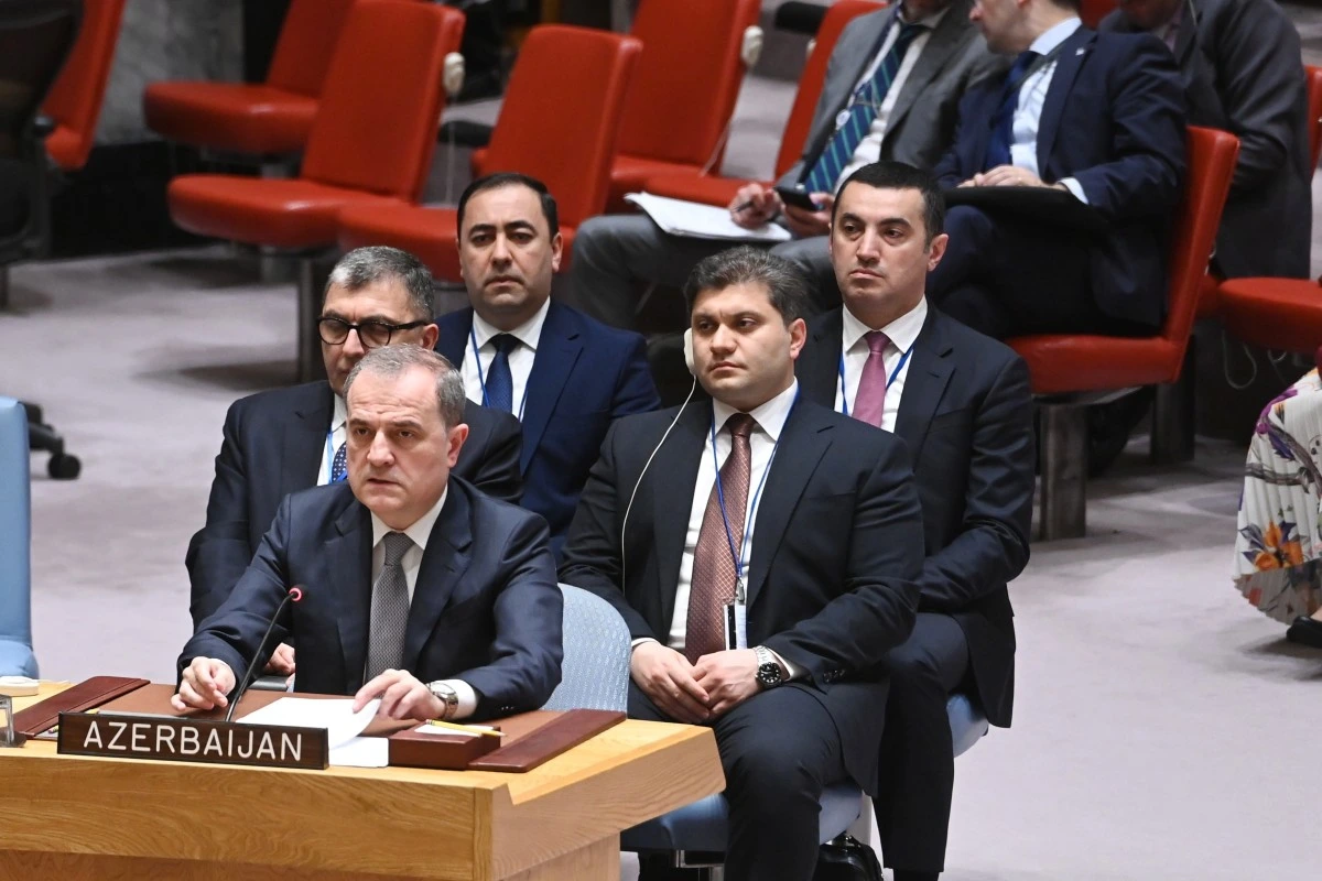 Ceyhun Bayramov BMT Təhlükəsizlik Şurasının açıq debatında çıxış edib