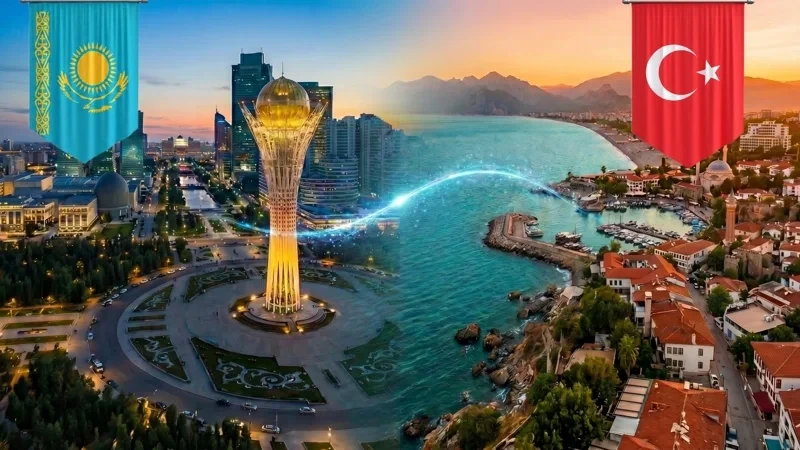 Qazaxıstan və Türkiyə qarşılıqlı ticarət həcmini 15 milyard dollara çatdırmaq niyyətindədir