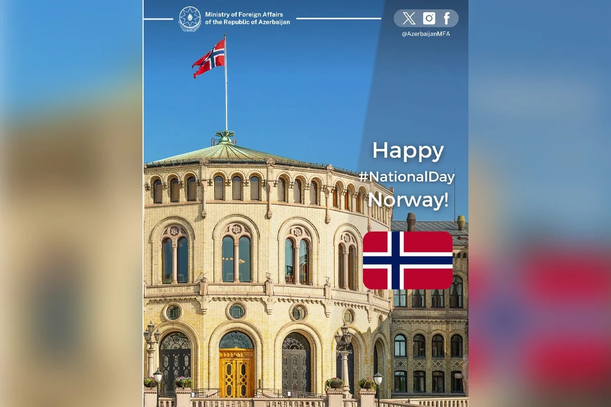 Azərbaycan Konstitusiya Günü münasibətilə Norveçi təbrik edib