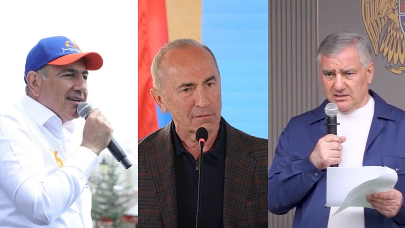 Paşinyan, Köçəryan və Karapetyanın reytinqi açıqlandı