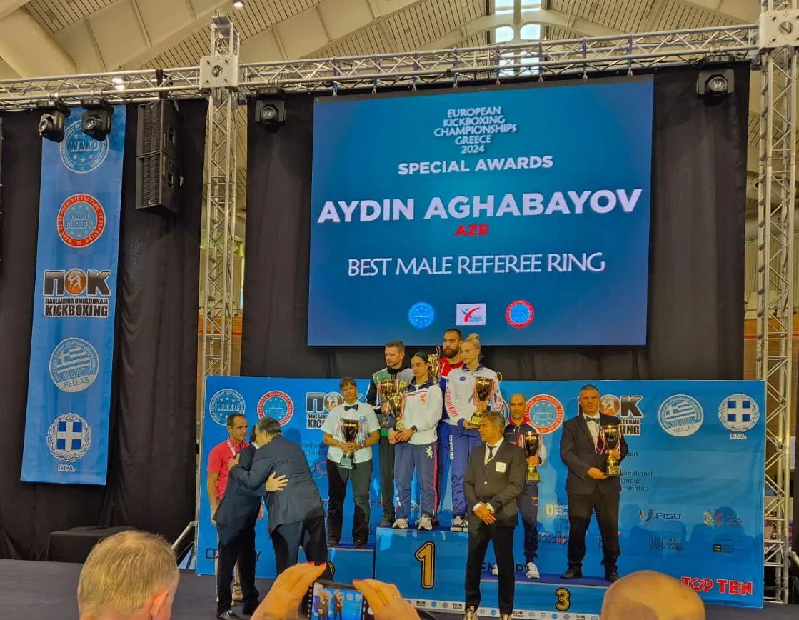 Azərbaycanlı hakim Yunanıstanda mükafata layiq görülüb -FOTO