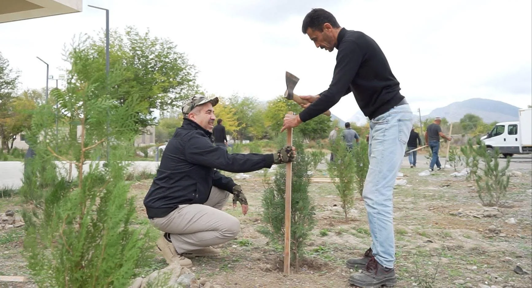 “Yaşıl Qarabağ” İctimai Birliyi Zəngilanda yaşıllaşdırma aksiyasına start verib -FOTO