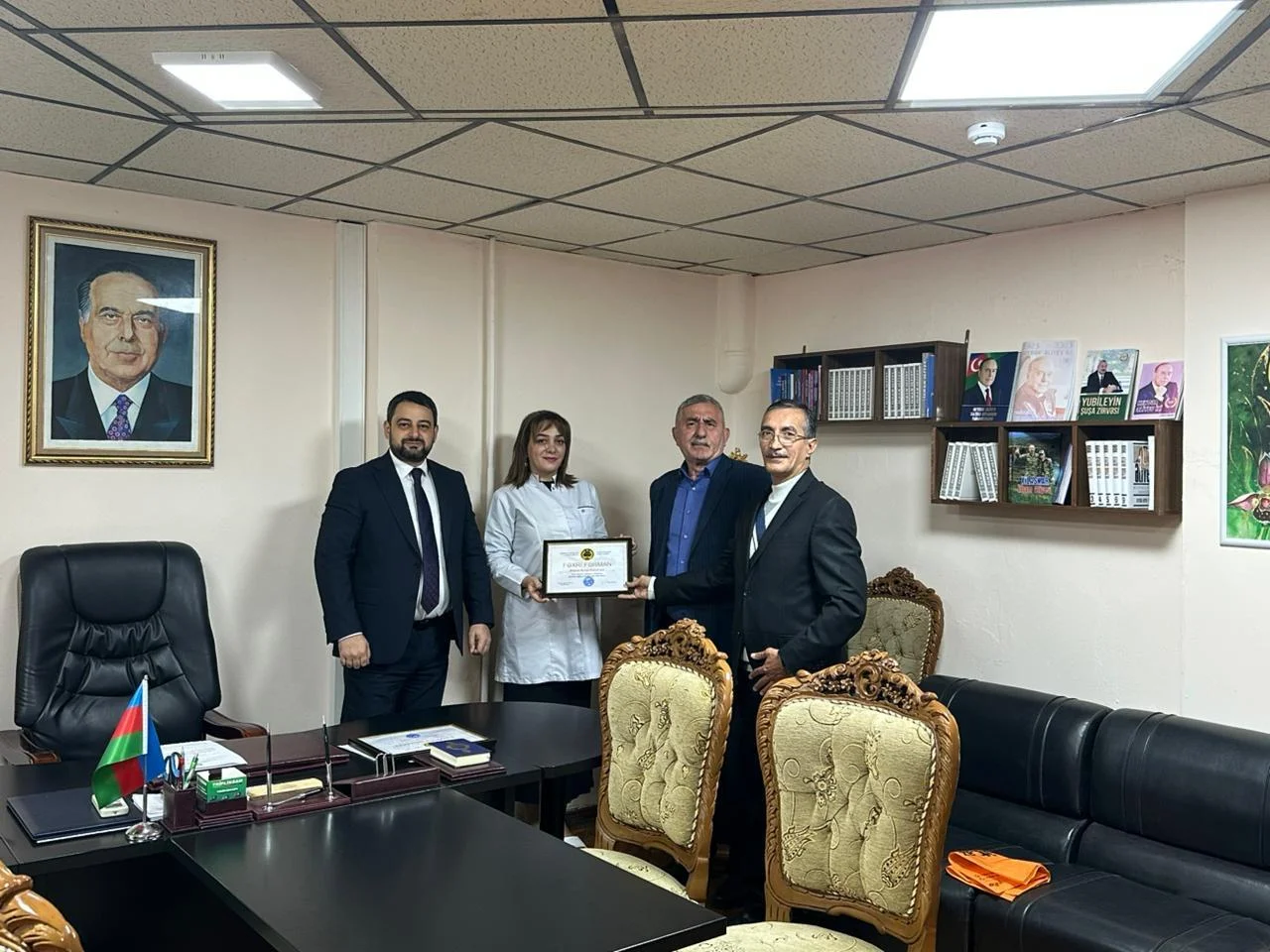 Mərdəkanda Müharibə Veteranları Xəstəxanasında təltifetmə mərasimi keçirilib-FOTO