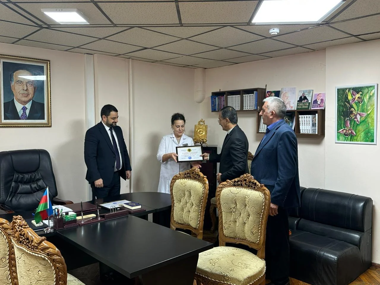 Mərdəkanda Müharibə Veteranları Xəstəxanasında təltifetmə mərasimi keçirilib-FOTO