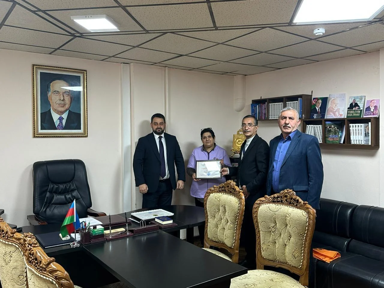 Mərdəkanda Müharibə Veteranları Xəstəxanasında təltifetmə mərasimi keçirilib-FOTO