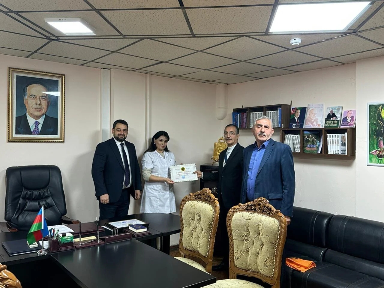 Mərdəkanda Müharibə Veteranları Xəstəxanasında təltifetmə mərasimi keçirilib-FOTO