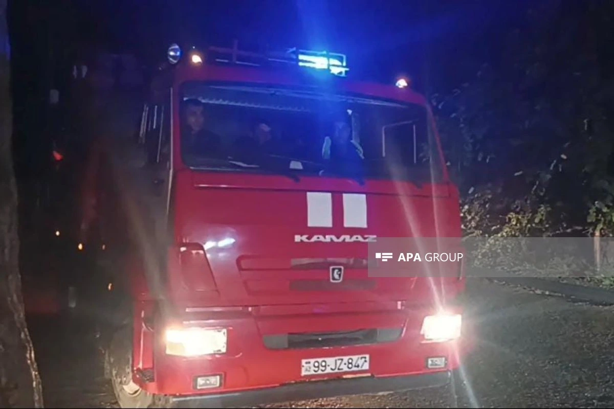 Tovuzda yaşayış binasında yanğın olub, tüstüdən zəhərlənən var