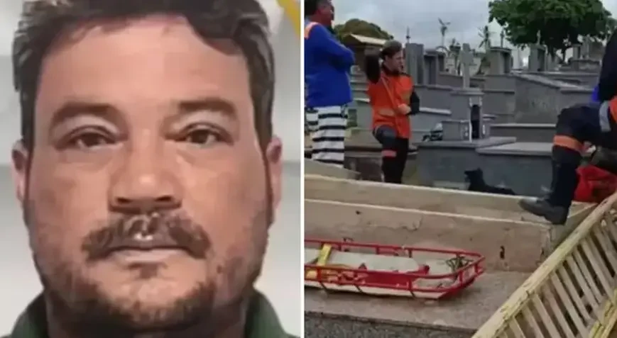 Dostunun dəfn mərasiminə getdi, atasının məzarına düşərək öldü