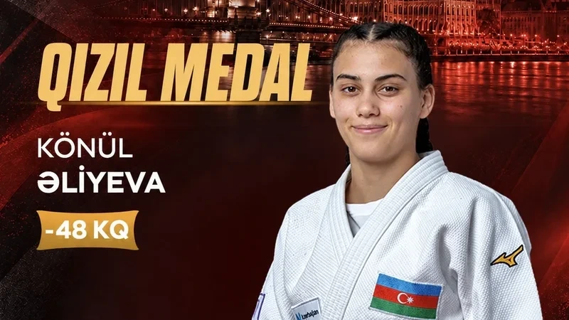 Könül Əliyeva Əbu-Dabidə qızıl medal qazandı