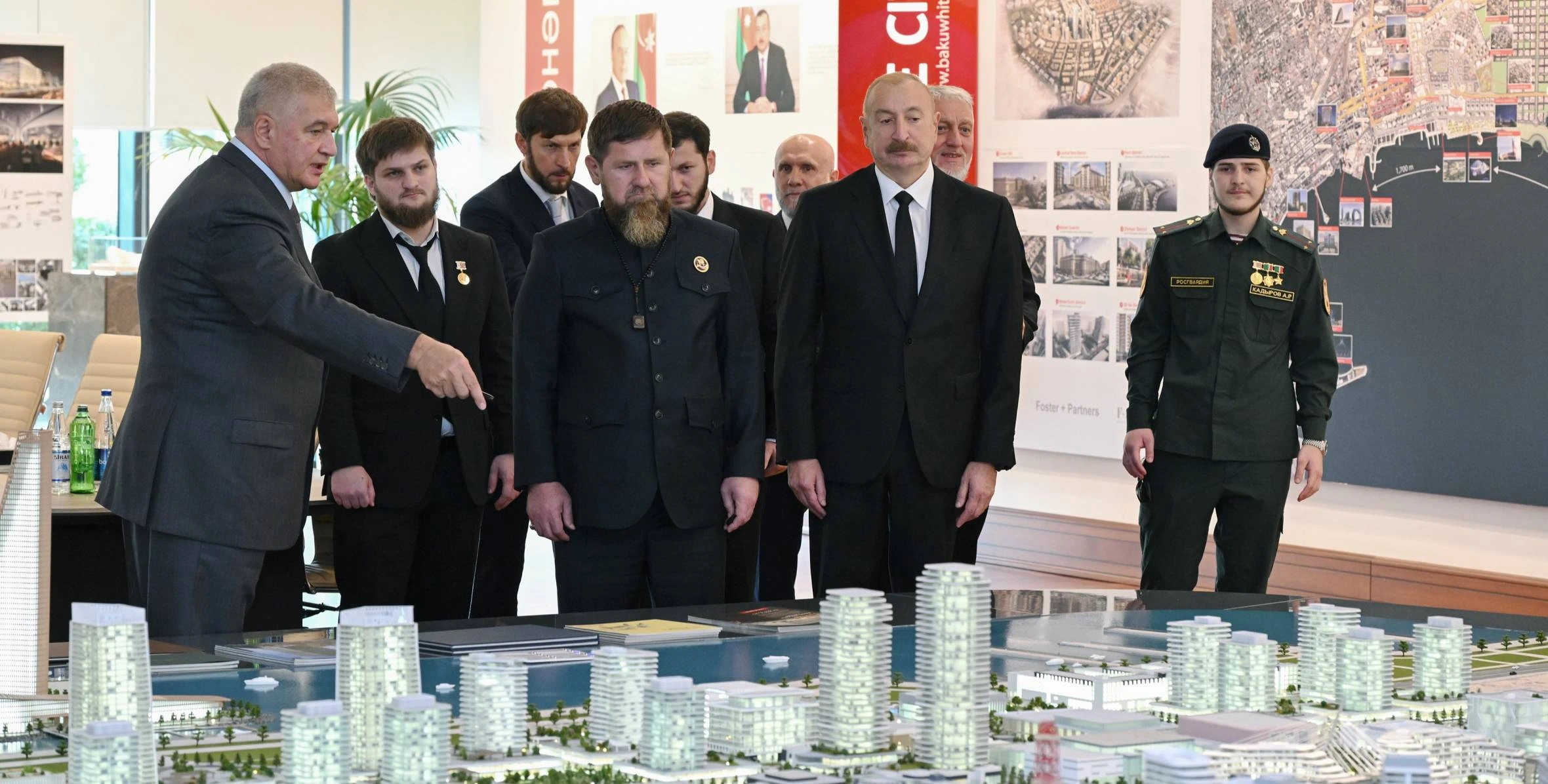 İlham Əliyev və Ramzan Kadırov&nbsp;“Bakı Ağ Şəhər”də olublar