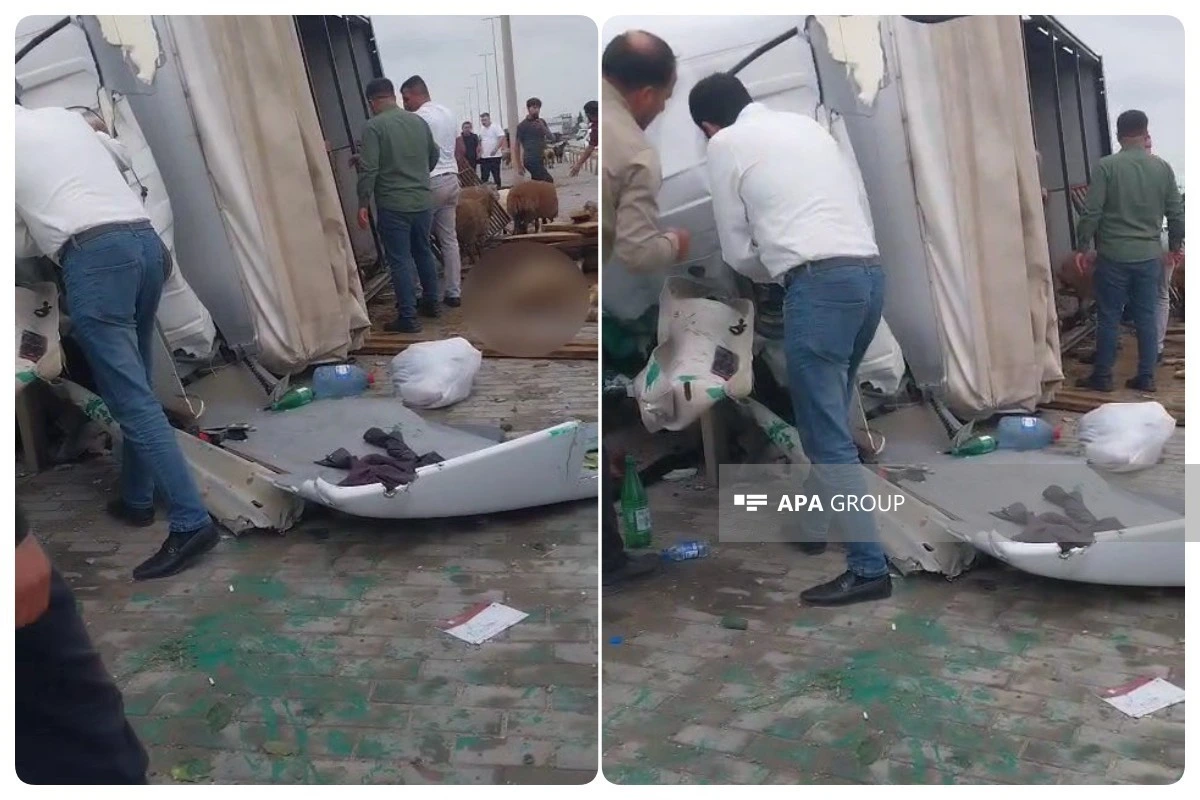 Bakı-Qazax yolunda yük maşını aşıb, 4 nəfər ölüb, 1 nəfər xəsarət alıb- FOTO - YENİLƏNİB
