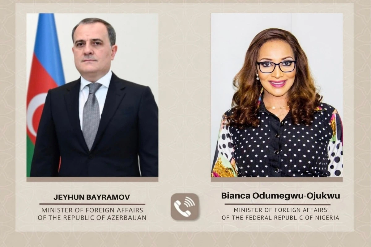 Ceyhun Bayramov nigeriyalı həmkarı ilə telefonla danışıb