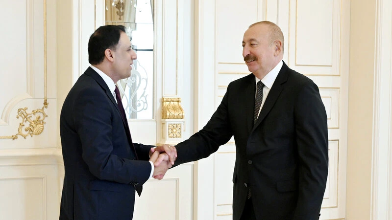 İlham Əliyev Böyük Britaniyanın ticarət üzrə dövlət nazirini qəbul etdi