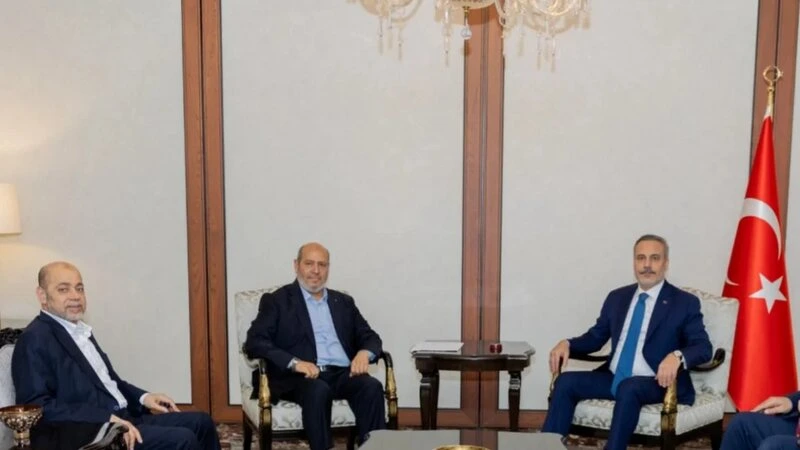 Hakan Fidan HƏMAS nümayəndə heyəti ilə görüşdü