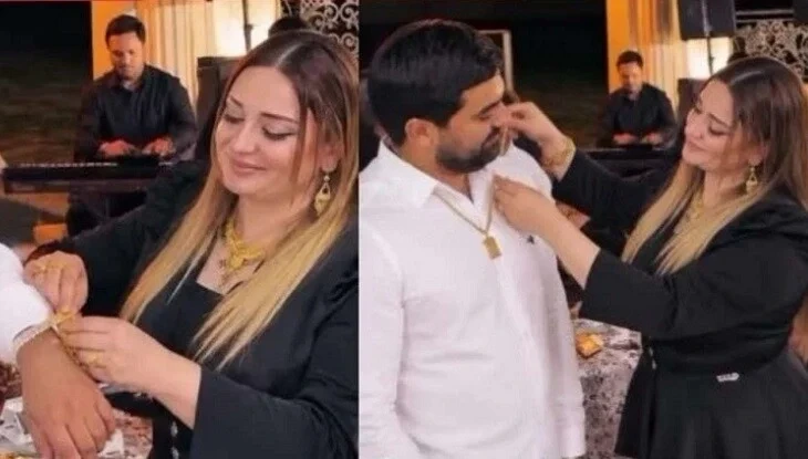 Qayınanası Pünhana 1 kilo yarım qızıl taxdı - VİDEO