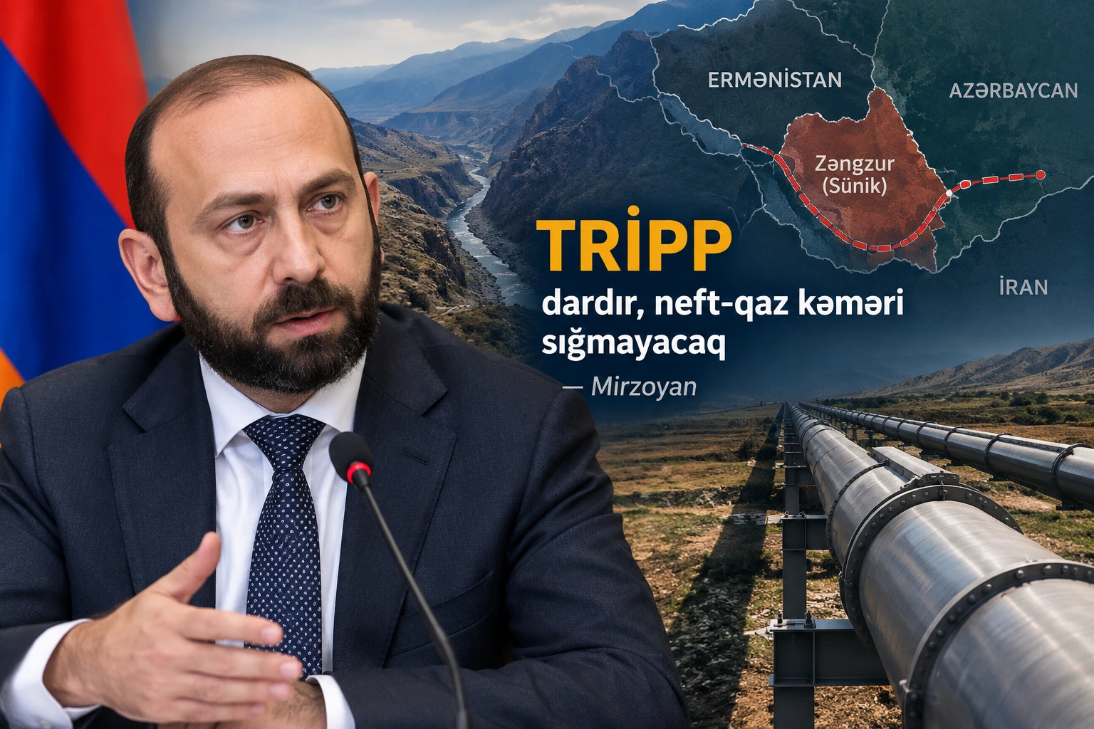 TRİPP-də yeni müzakirə: Zəngəzurdan neft-qaz kəmərləri keçməyəcək? - TƏHLİL