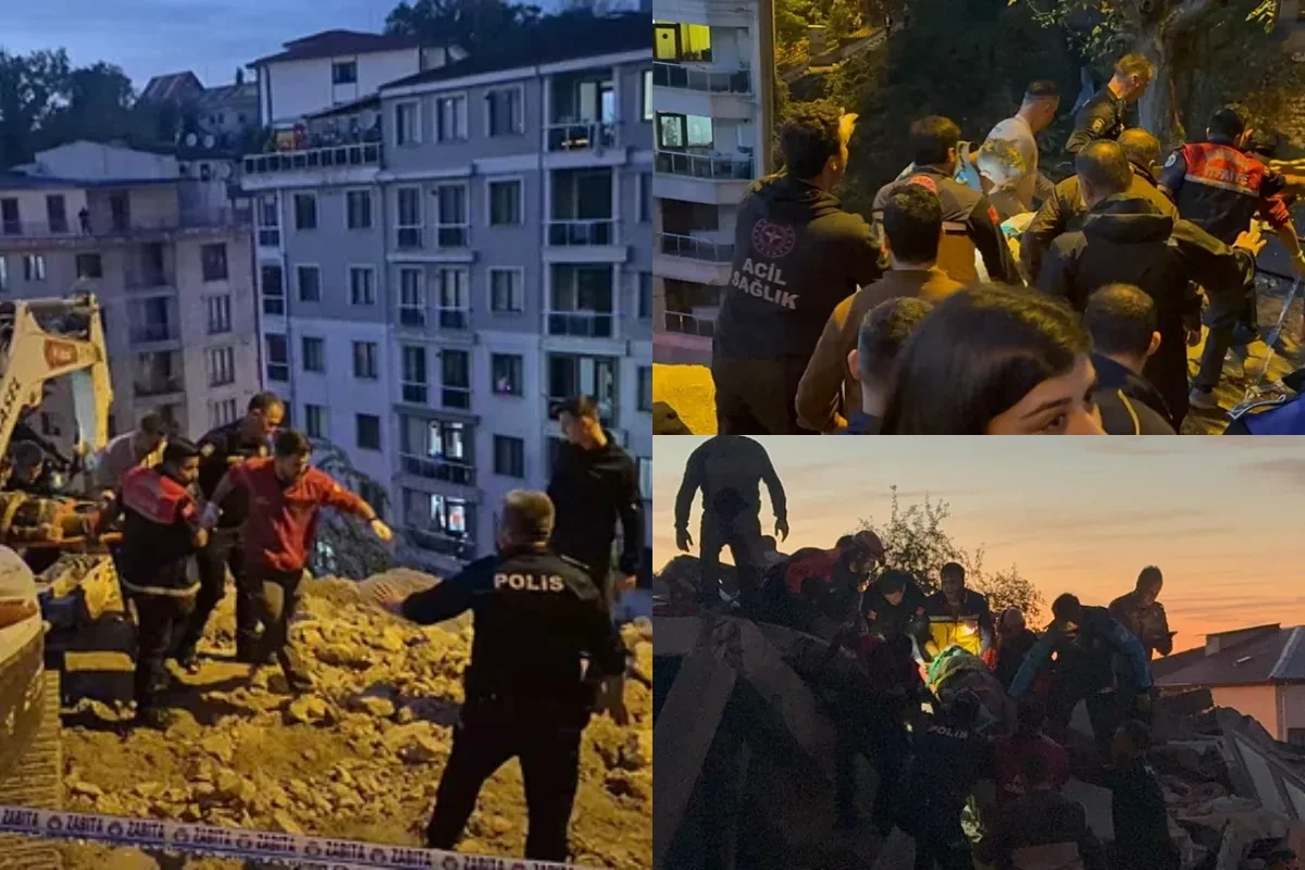 Türkiyədə yaşayış binası çökdü: Ölən və yaralanan var