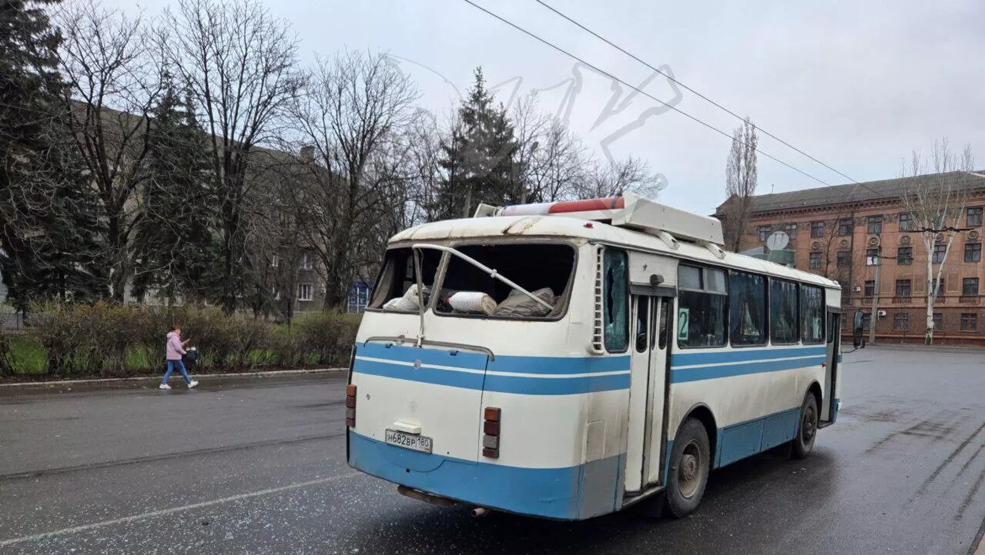 Ukrayna PUA-sı Qorlovkada avtobusa hücum edib: 7 nəfər yaralanıb