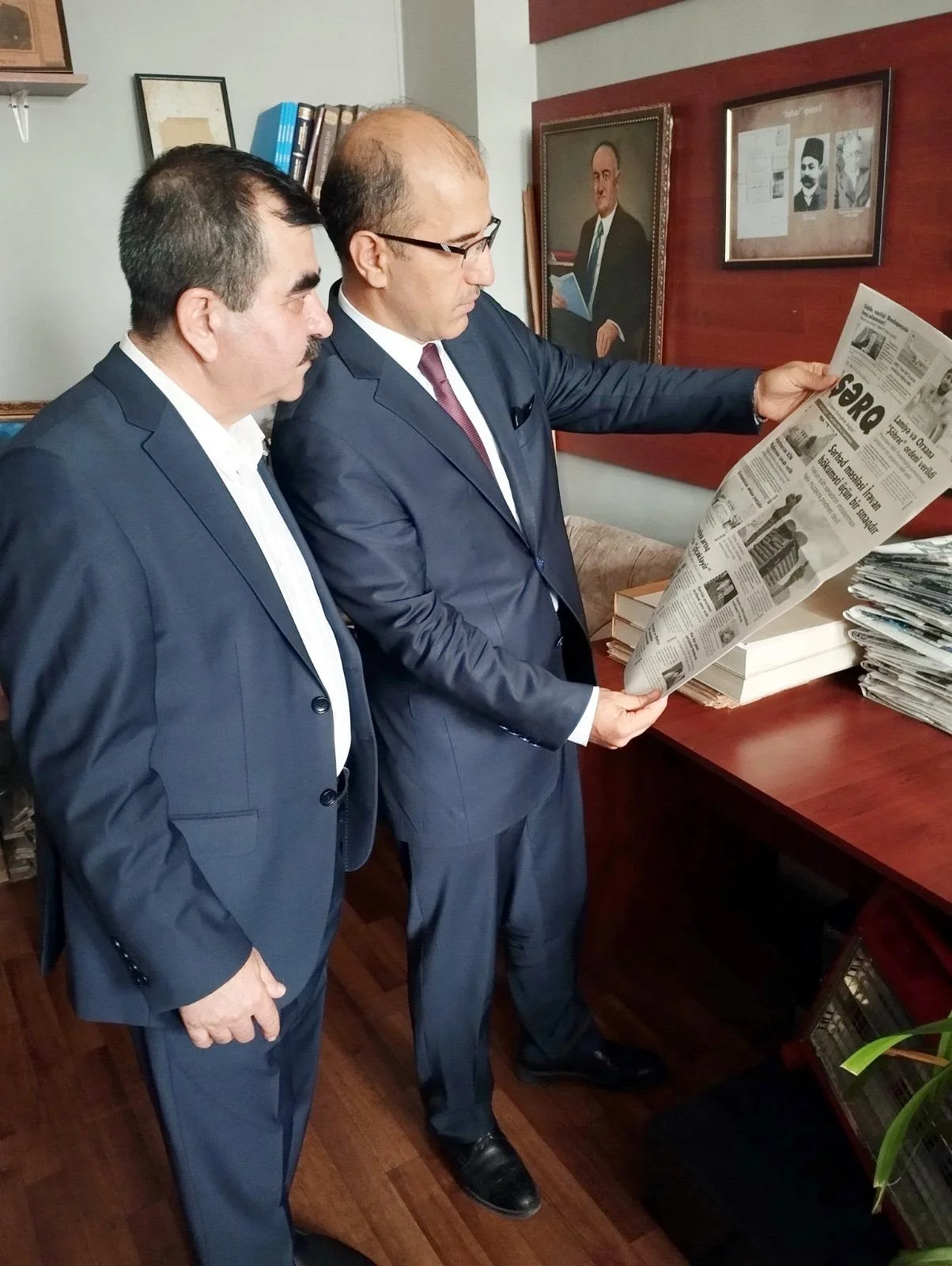 Türkiyə səfirliyinin mətbuat müşaviri "Şərq"i ziyarət edib - FOTO