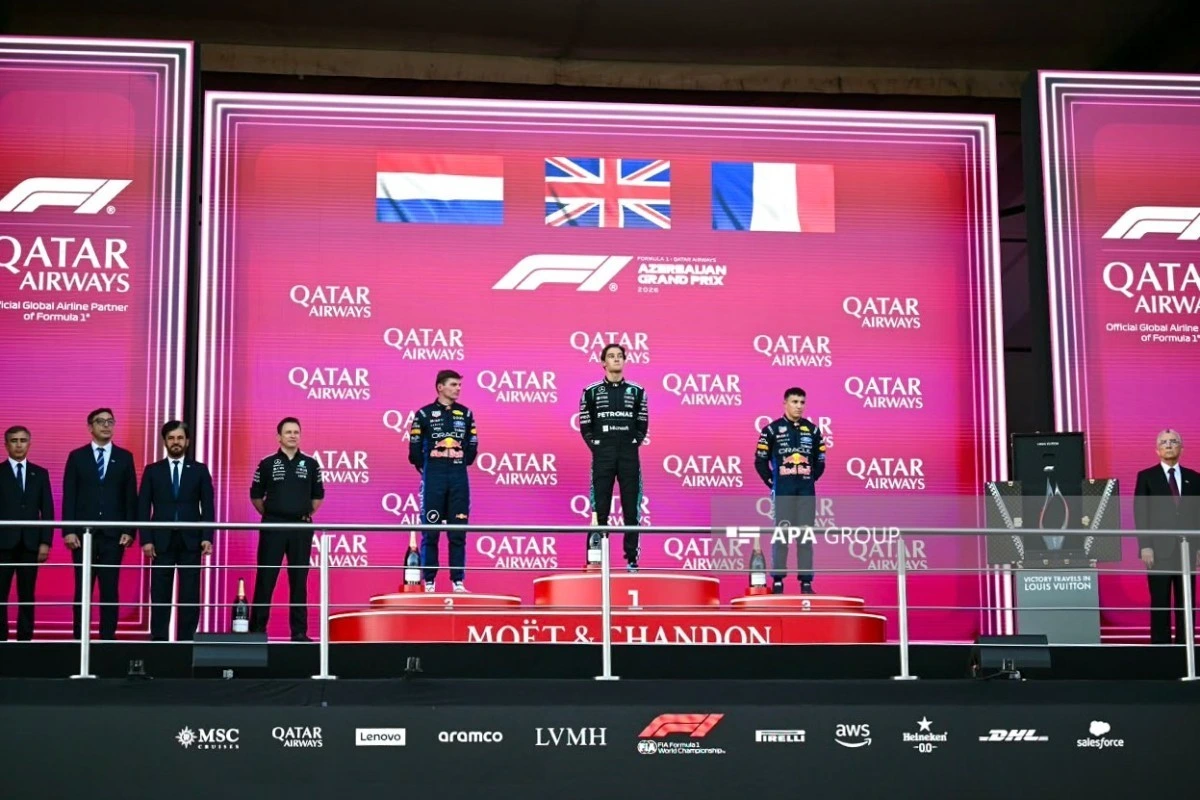 Formula 1 Azərbaycan Qran-Prisinin qalibi mükafatlandırılıb - YENİLƏNİB