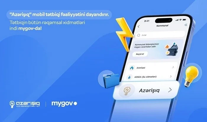 “Azərişıq” ASC-nin xidmətləri “mygov”a inteqrasiya edilir