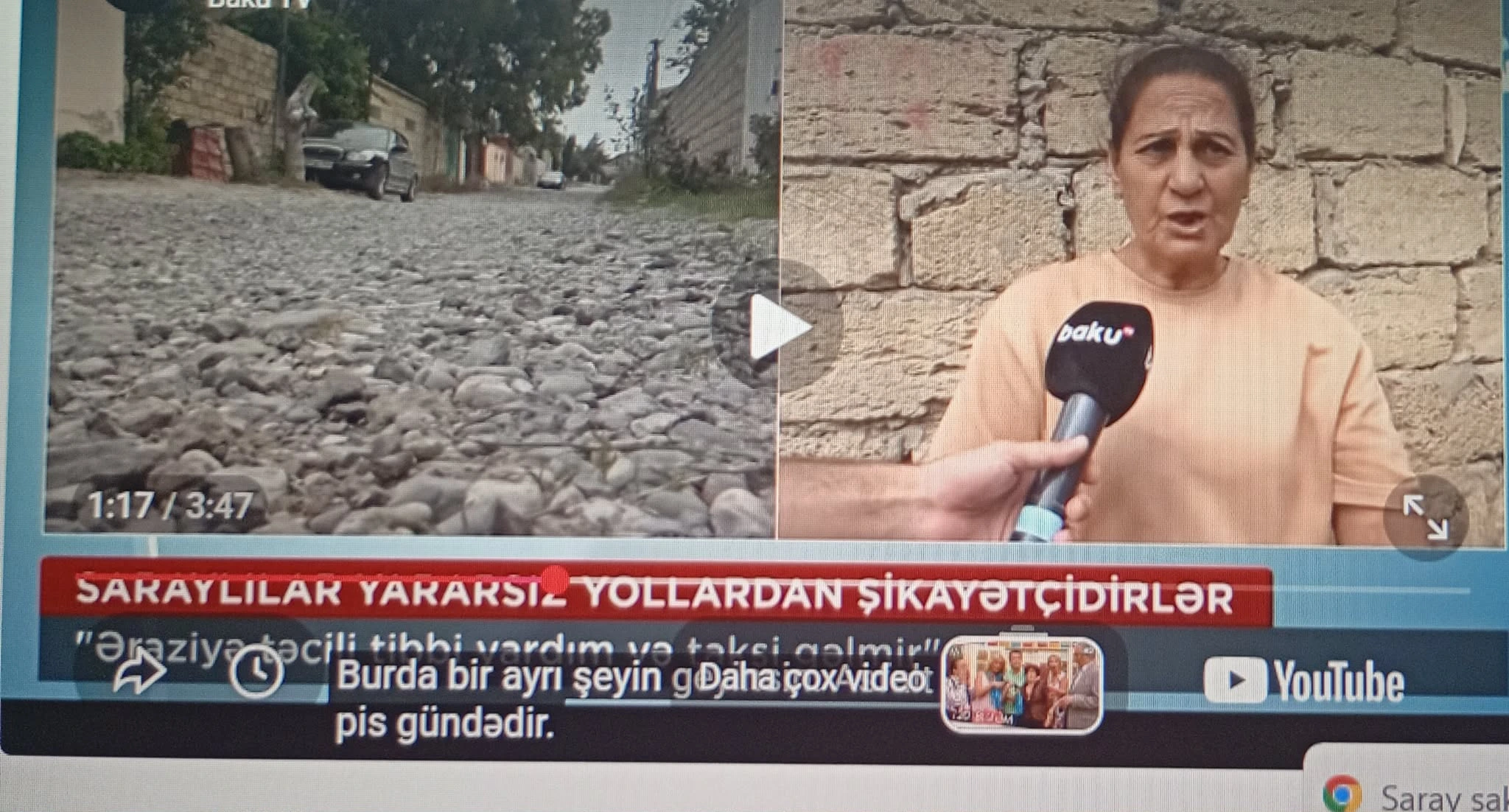 Saray sakinləri şikayətçidirlər: "Bura dözülməzdir" - VIDEO