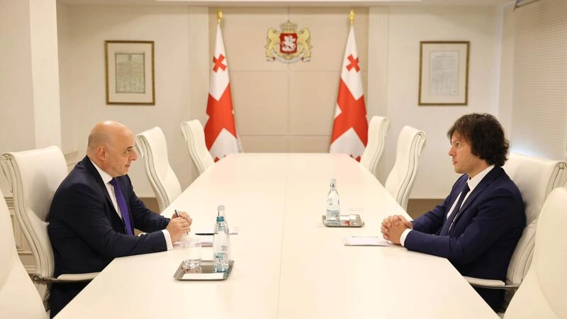 Kobaxidze Gürcüstanın Azərbaycana yeni təyin olunmuş səfiri ilə görüşdü
